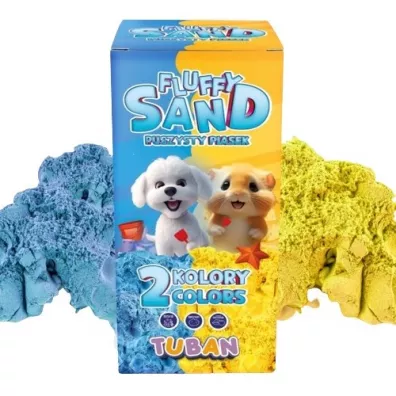 Fluffy Sand 2x70g niebieski/��ty Tuban
