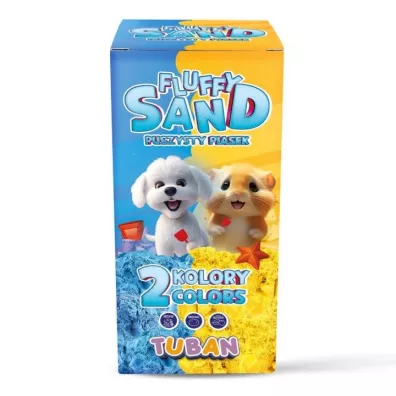Fluffy Sand 2x70g niebieski/��ty Tuban