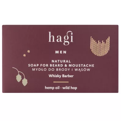 Hagi Cosmetics Whisky Barber, Naturalne Mydo do brody i wsw 100 g