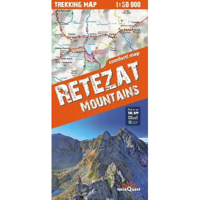 Retezat Retezat Mountains laminowana mapa trekkingowa 1:50 000 2024