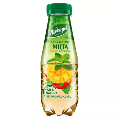 Herbapol Aktywno�� Nap�j owocowo-zio�owy mi�ta, mango i �e�-sze� 300 ml