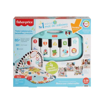 Fisher-Price. Mata edukacyjna z pianinkiem Mattel