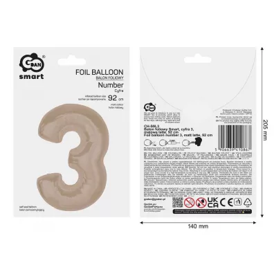 Godan BALON FOL 3 LATTE MATOWA 92CM GO PBH