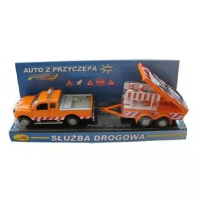 AUTO MET 27CM SLUZBY DROGOWE Z PRZYCZEPA PBX Hipo