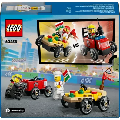 LEGO City Zestaw wy�cig�wek: pizza kontra w�z stra�acki 60458