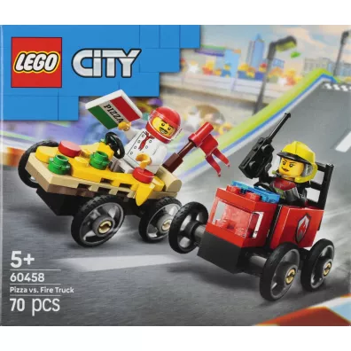 LEGO City Zestaw wy�cig�wek: pizza kontra w�z stra�acki 60458