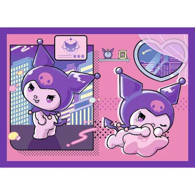 Puzzle 4w1 - Dzie� Kuromi Hello Kitty (35+48+54+70 el.) Trefl