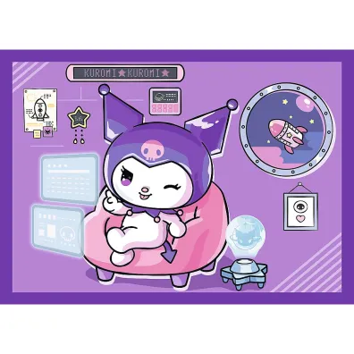 Puzzle 4w1 - Dzie� Kuromi Hello Kitty (35+48+54+70 el.) Trefl
