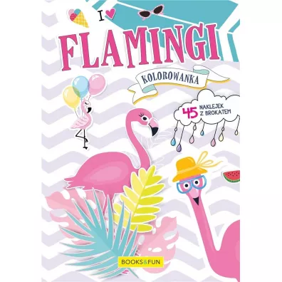 Flamingi. Kolorowanka