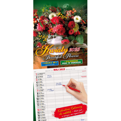 Kalendarz 2023 Paskowy Kwiaty AVANTI