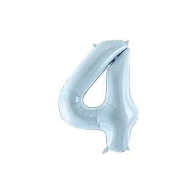 PartyDeco Balon foliowy 4 jasny niebieski 72cm