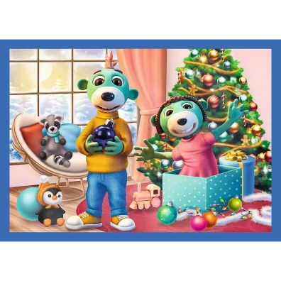 Puzzle 4w1 - U Treflik�w pada �nieg (12+15+20+24 el.)