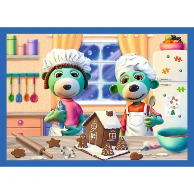 Puzzle 4w1 - U Treflik�w pada �nieg (12+15+20+24 el.)