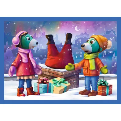 Puzzle 4w1 - U Treflik�w pada �nieg (12+15+20+24 el.)