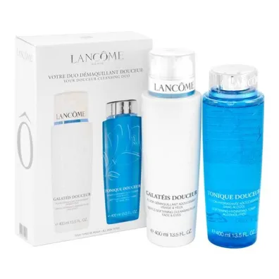 Lancome Zestaw Duo Demaquillant Douceur (Mleczko do demakija�u + Tonik) 2 x 400 ml
