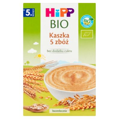 Hipp Kaszka 5 zbóż po 5. miesiącu bezmleczna 200 g Bio