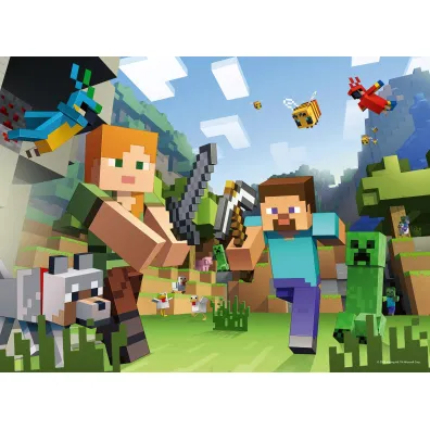 Puzzle dla dzieci 100 el. XXL Minecraft Ravensburger