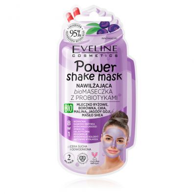 Eveline Cosmetics Power Shake Mask nawilajca bio maseczka z probiotykami 10 ml