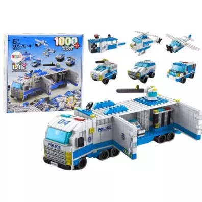 Klocki konstrukcyjne 6w1 Ci�ar�wka police 1000el