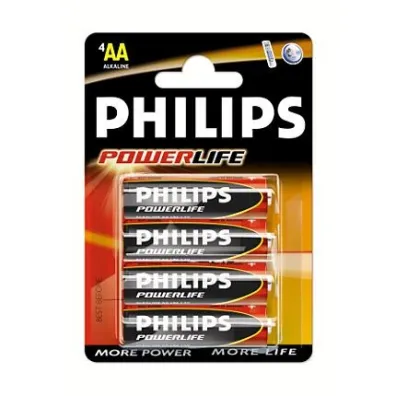 Philips Baterie Bateria alkaliczna LR06 PHILIPS POWER ALKALINE B/C OP4SZT