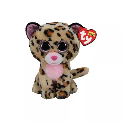 Beanie Boos Livvie - Leopard brzowo-rowy 15cm Ty