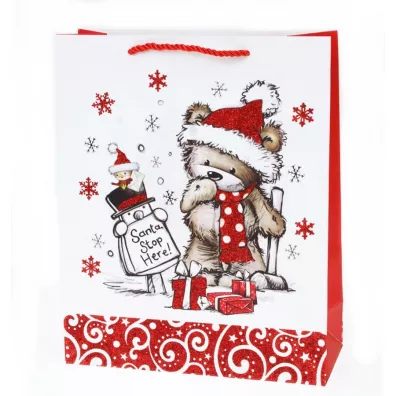 Canpol Torebka ozdobna twarda brokatowa �wi�ta TY-30S 26 x 32 cm