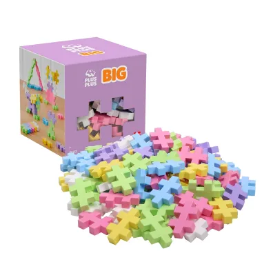 Klocki Plus-Plus Big Pastelowe 100el