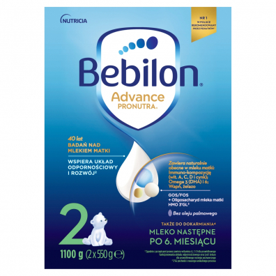 Bebilon 2 Pronutra-Advance Mleko następne po 6. miesiącu 1100 g