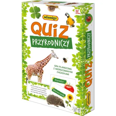 Quiz przyrodniczy. Gra planszowa z wierszowanymi zagadkami Adamigo