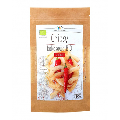 Pi Przemian Chipsy kokosowe z chili bezglutenowe 80 g Bio
