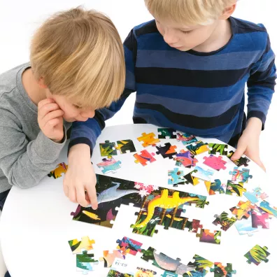 Puzzle panoramiczne 60 el. Dinozaury Bright Junior Media