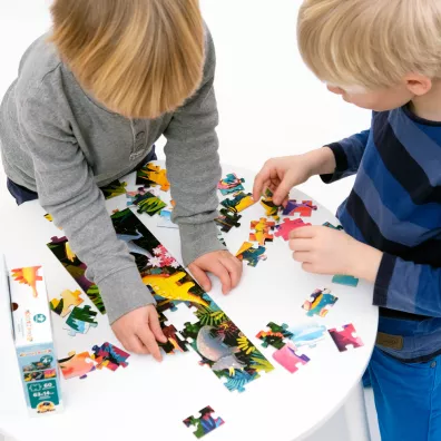 Puzzle panoramiczne 60 el. Dinozaury Bright Junior Media