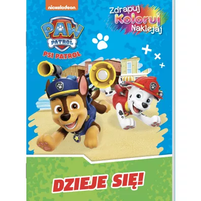 Psi Patrol. Zdrapuj, koloruj, naklejaj. Dzielna ekipa