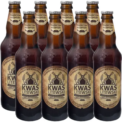 Pbe Kwas chlebowy litewski Zestaw 8 x 500 ml
