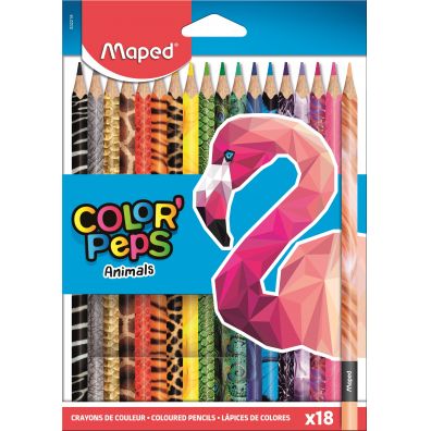Maped Kredki Colorpeps Animals 18 kolorw