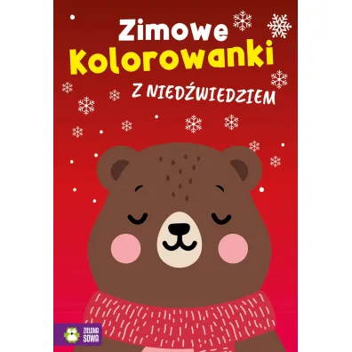 Zimowe kolorowanki z nied�wiedziem