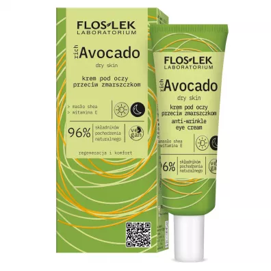 Floslek Rich Avocado krem przeciwzmarszczkowy pod oczy 30 ml