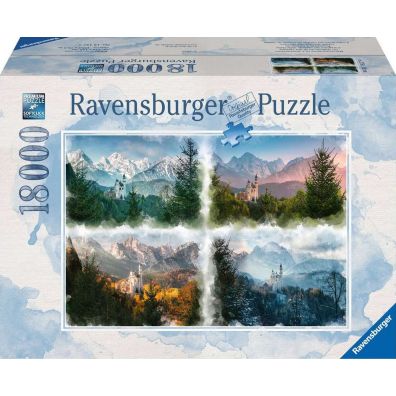 Puzzle 18000 el. Zamek Neuschwanstein Ravensburger