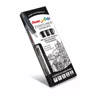 Pentel Cienkopisy Pointliner 5 szt.