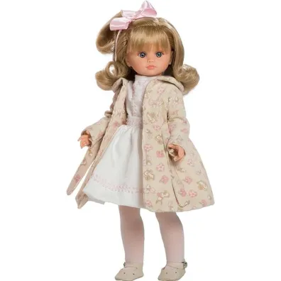Lalka hiszpa�ska Fany w p�aszczyku stoj�ca 42cm Berbesa
