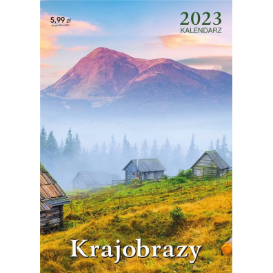 Kalendarz 2023 cienny Krajobrazy