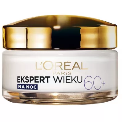 LOreal Paris Ekspert Wieku 60+ przeciwzmarszczkowy krem odbudowujcy na noc 50 ml
