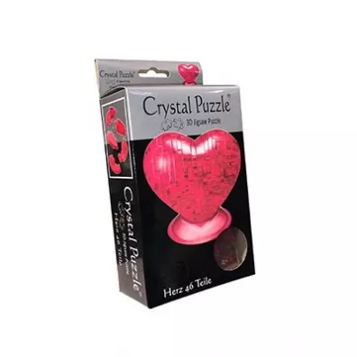 Puzzle 3D 46 el. Crystal Serce Czerwone Bard Centrum Gier