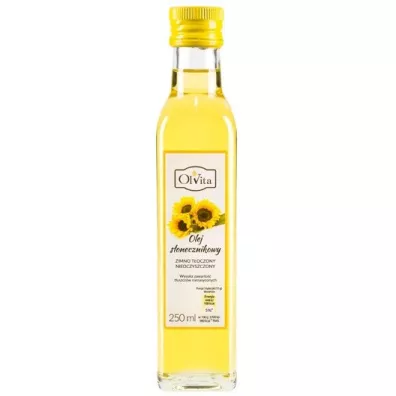 Olvita Olej sonecznikowy zimnotoczony 250 ml