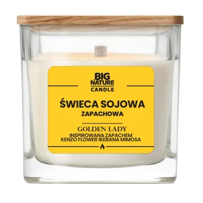 Big Nature �wieca sojowa GOLDEN LADY zapach inspirowany KENZO 220 g