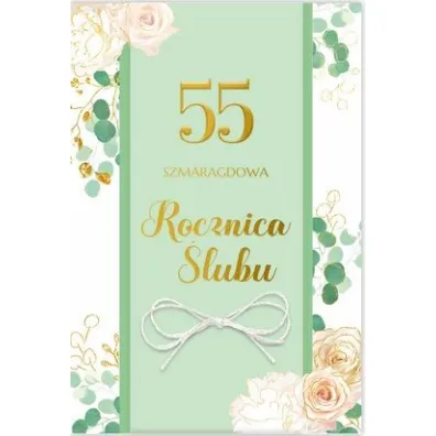 Karnet 55 Rocznica �lubu B6 LUX - Dl Kk
