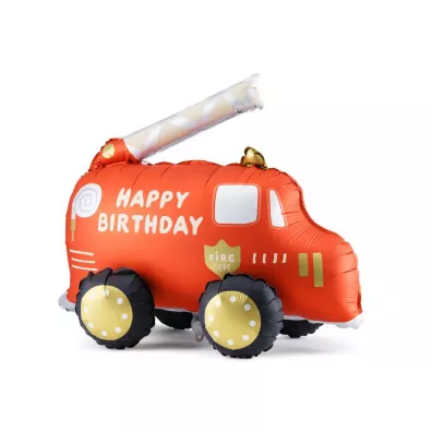 PartyDeco Balon foliowy W�z stra�acki mix 67x53cm