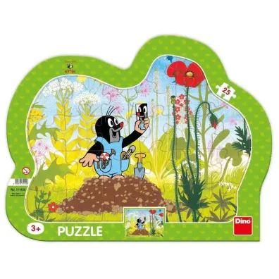 Puzzle ramkowe 25 Krecik i spodenki Dino Toys
