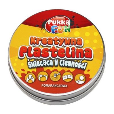Pukka Pad Plastelina kreatywna Pukka Fun 8331-6 WIECCA W CIEMNOCI pomaraczowa