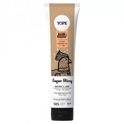 Yope Daily heroes Super Shiny Od�ywka do w�os�w z lnem 170 ml